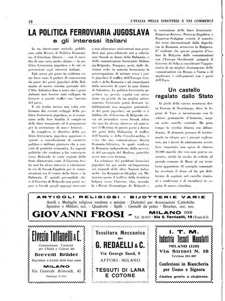 L'Italia nelle industrie e nei commerci rassegna mensile del Movimento economico in Italia