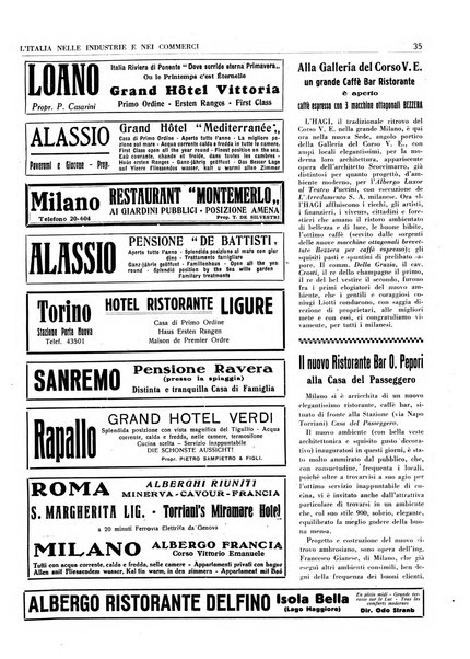 L'Italia nelle industrie e nei commerci rassegna mensile del Movimento economico in Italia