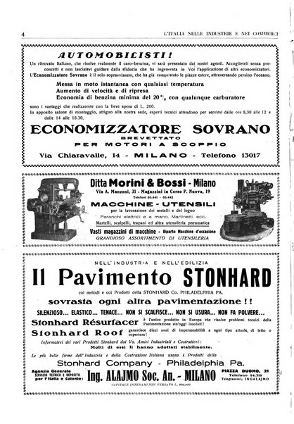 L'Italia nelle industrie e nei commerci rassegna mensile del Movimento economico in Italia