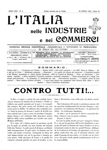 L'Italia nelle industrie e nei commerci rassegna mensile del Movimento economico in Italia