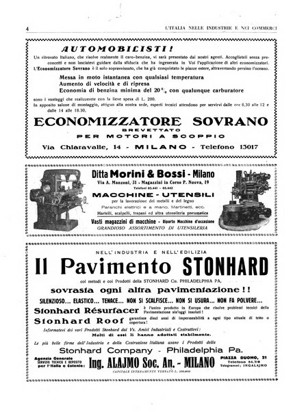 L'Italia nelle industrie e nei commerci rassegna mensile del Movimento economico in Italia