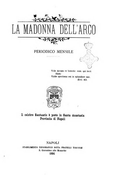 La Madonna dell'Arco periodico mensile