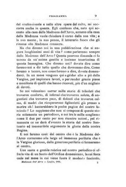 La Madonna dell'Arco periodico mensile