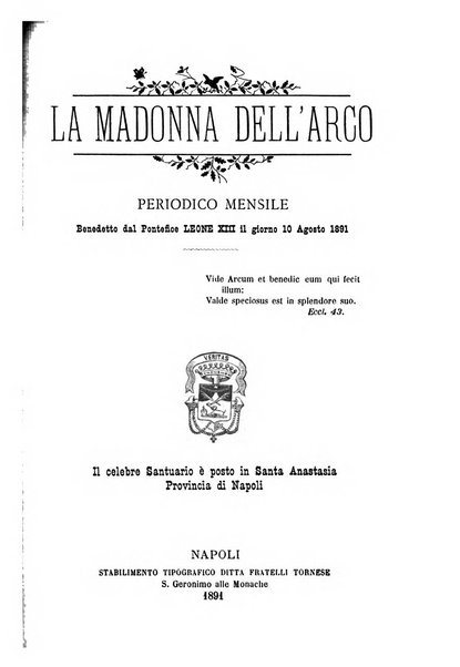 La Madonna dell'Arco periodico mensile