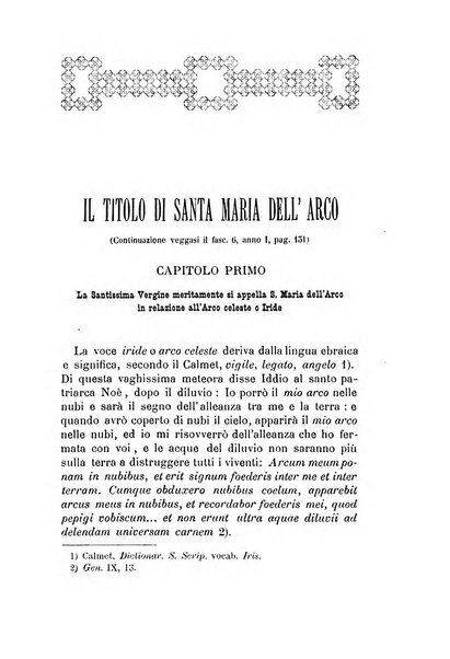 La Madonna dell'Arco periodico mensile