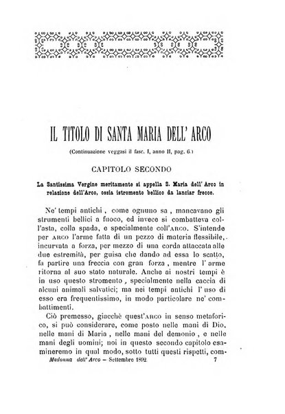 La Madonna dell'Arco periodico mensile