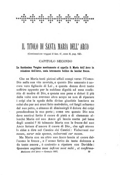 La Madonna dell'Arco periodico mensile