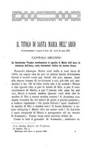 La Madonna dell'Arco periodico mensile