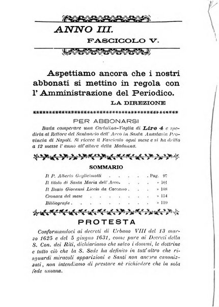 La Madonna dell'Arco periodico mensile