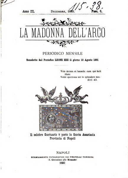 La Madonna dell'Arco periodico mensile