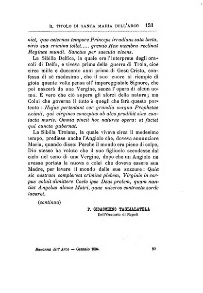 La Madonna dell'Arco periodico mensile