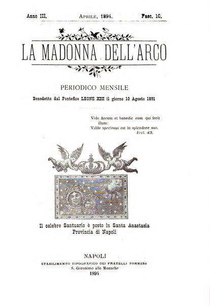 La Madonna dell'Arco periodico mensile