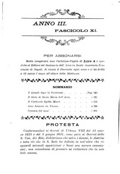 La Madonna dell'Arco periodico mensile