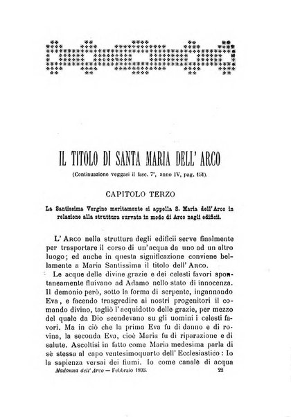 La Madonna dell'Arco periodico mensile