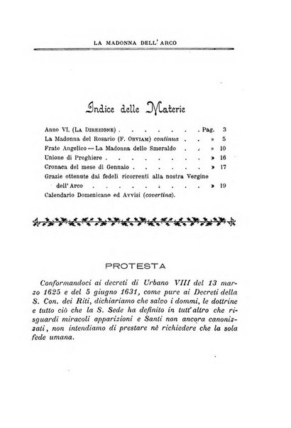 La Madonna dell'Arco periodico mensile