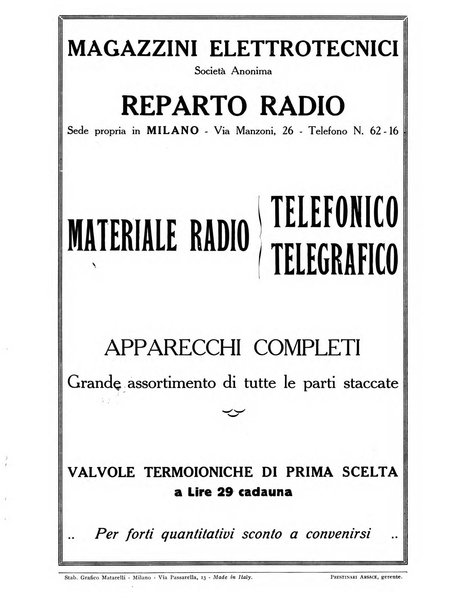 La radio per tutti rivista quindicinale di volgarizzazione radiotecnica, redatta e illustrata per esser compresa da tutti