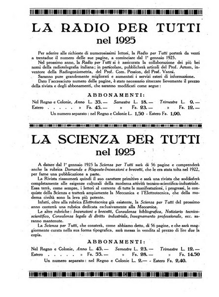 La radio per tutti rivista quindicinale di volgarizzazione radiotecnica, redatta e illustrata per esser compresa da tutti