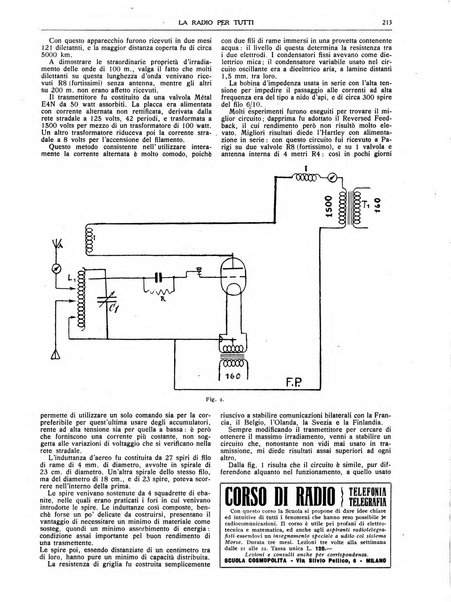 La radio per tutti rivista quindicinale di volgarizzazione radiotecnica, redatta e illustrata per esser compresa da tutti