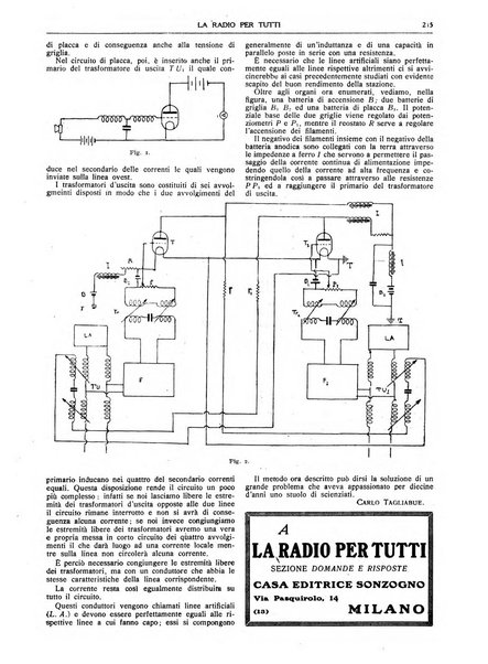 La radio per tutti rivista quindicinale di volgarizzazione radiotecnica, redatta e illustrata per esser compresa da tutti