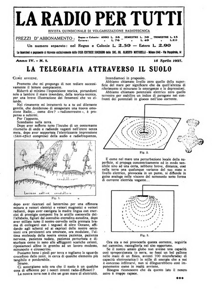 La radio per tutti rivista quindicinale di volgarizzazione radiotecnica, redatta e illustrata per esser compresa da tutti