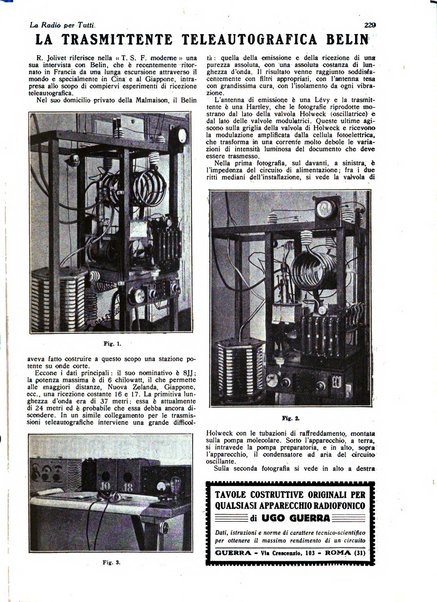 La radio per tutti rivista quindicinale di volgarizzazione radiotecnica, redatta e illustrata per esser compresa da tutti