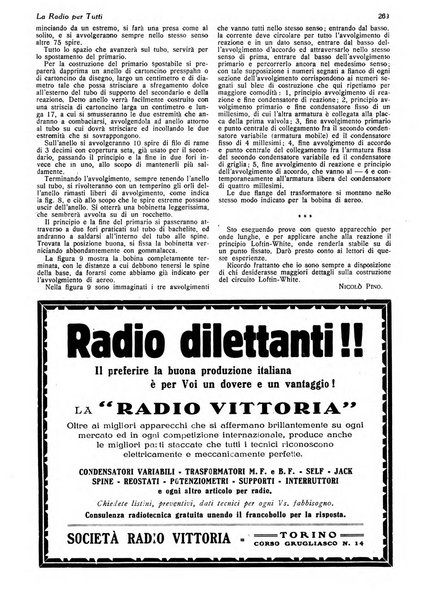 La radio per tutti rivista quindicinale di volgarizzazione radiotecnica, redatta e illustrata per esser compresa da tutti