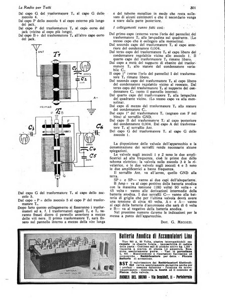 La radio per tutti rivista quindicinale di volgarizzazione radiotecnica, redatta e illustrata per esser compresa da tutti