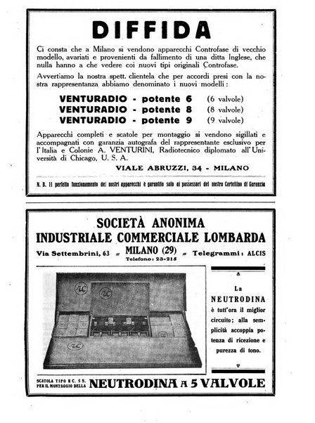 La radio per tutti rivista quindicinale di volgarizzazione radiotecnica, redatta e illustrata per esser compresa da tutti