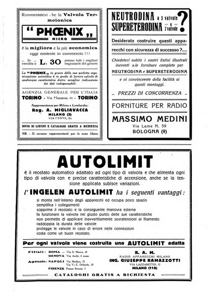 La radio per tutti rivista quindicinale di volgarizzazione radiotecnica, redatta e illustrata per esser compresa da tutti