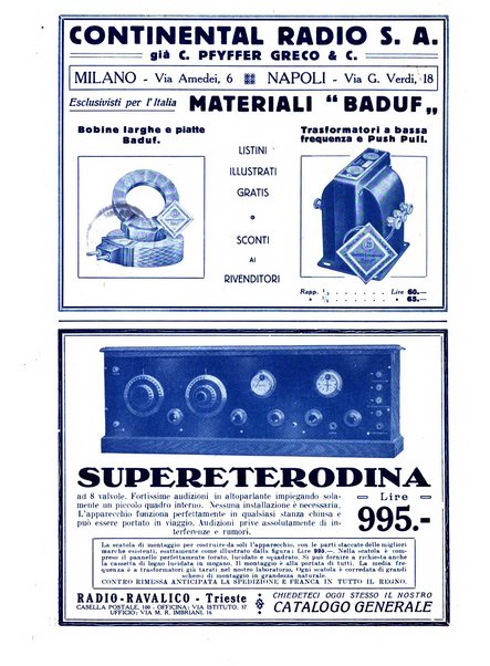 La radio per tutti rivista quindicinale di volgarizzazione radiotecnica, redatta e illustrata per esser compresa da tutti