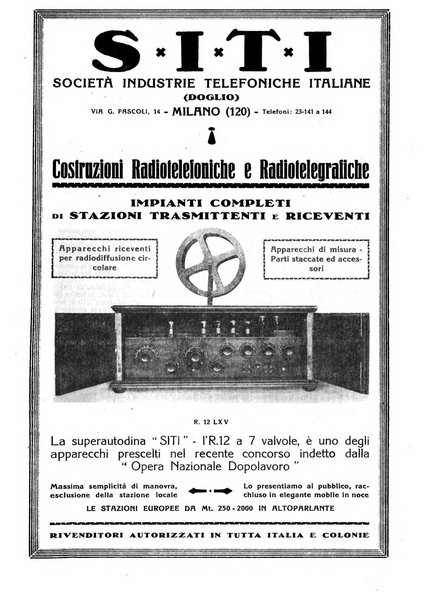 La radio per tutti rivista quindicinale di volgarizzazione radiotecnica, redatta e illustrata per esser compresa da tutti