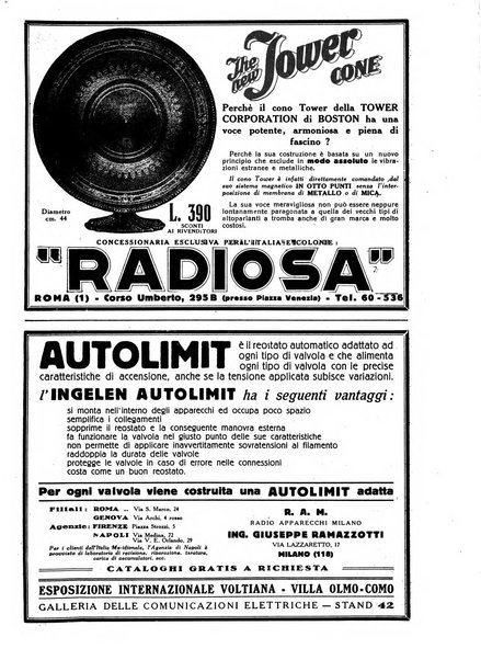 La radio per tutti rivista quindicinale di volgarizzazione radiotecnica, redatta e illustrata per esser compresa da tutti