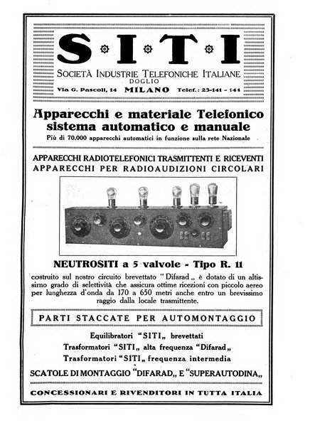 La radio per tutti rivista quindicinale di volgarizzazione radiotecnica, redatta e illustrata per esser compresa da tutti