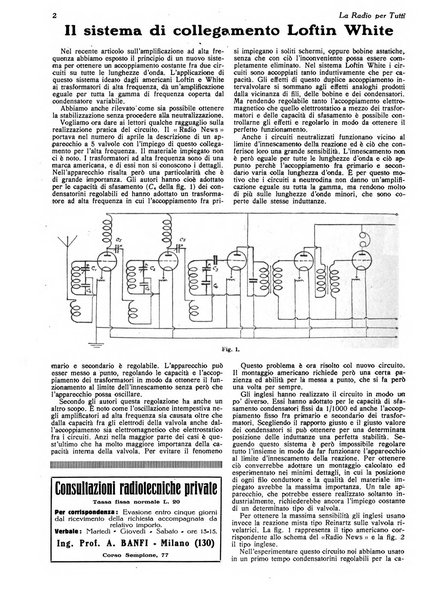 La radio per tutti rivista quindicinale di volgarizzazione radiotecnica, redatta e illustrata per esser compresa da tutti