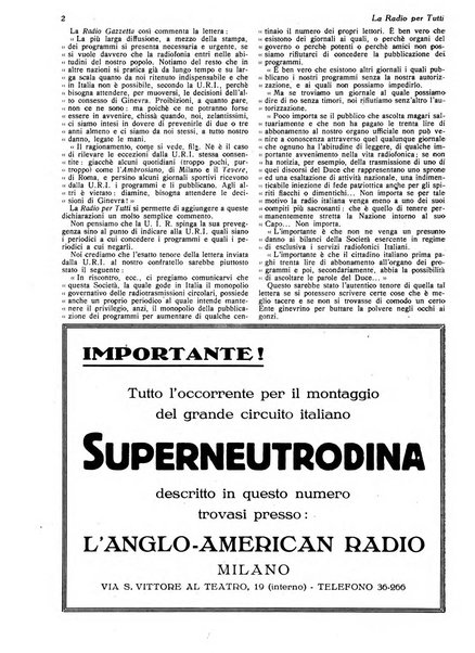 La radio per tutti rivista quindicinale di volgarizzazione radiotecnica, redatta e illustrata per esser compresa da tutti