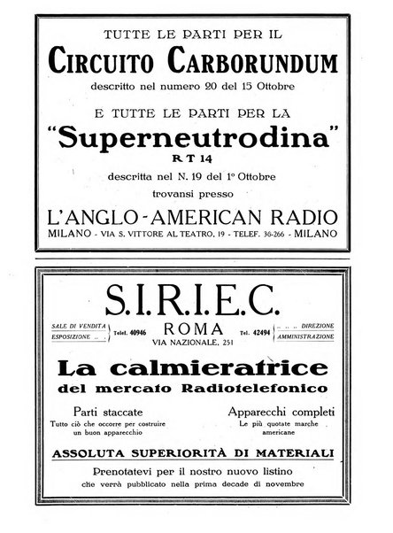 La radio per tutti rivista quindicinale di volgarizzazione radiotecnica, redatta e illustrata per esser compresa da tutti