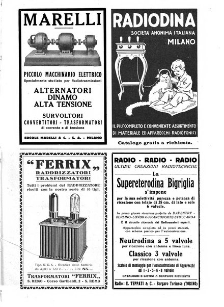 La radio per tutti rivista quindicinale di volgarizzazione radiotecnica, redatta e illustrata per esser compresa da tutti