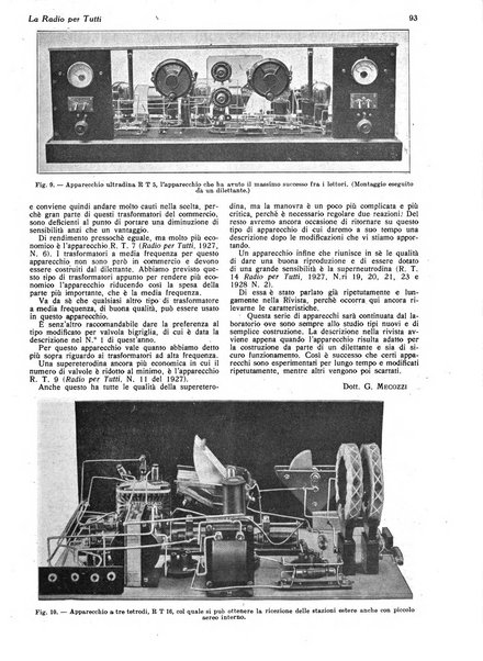 La radio per tutti rivista quindicinale di volgarizzazione radiotecnica, redatta e illustrata per esser compresa da tutti