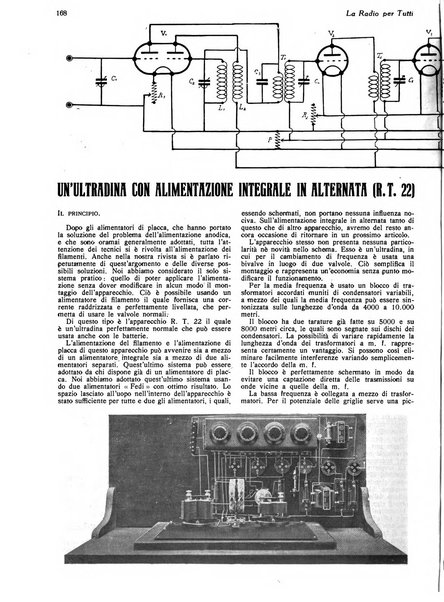 La radio per tutti rivista quindicinale di volgarizzazione radiotecnica, redatta e illustrata per esser compresa da tutti