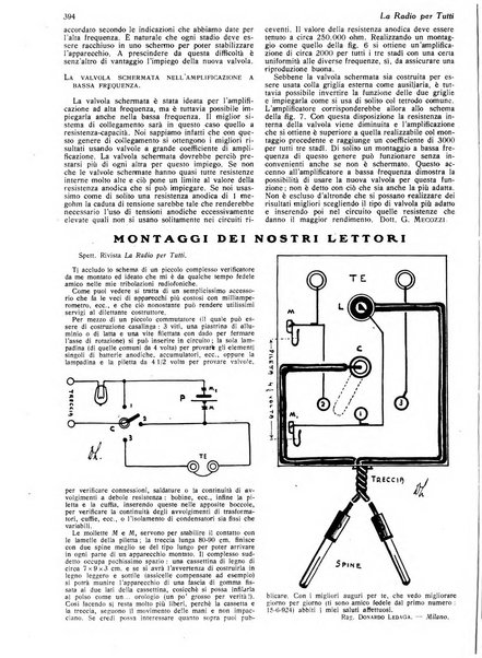 La radio per tutti rivista quindicinale di volgarizzazione radiotecnica, redatta e illustrata per esser compresa da tutti