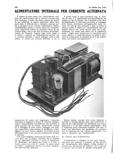 La radio per tutti rivista quindicinale di volgarizzazione radiotecnica, redatta e illustrata per esser compresa da tutti