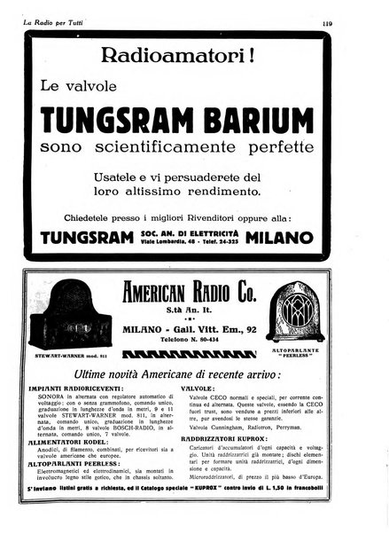 La radio per tutti rivista quindicinale di volgarizzazione radiotecnica, redatta e illustrata per esser compresa da tutti