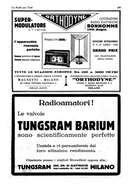 La radio per tutti rivista quindicinale di volgarizzazione radiotecnica, redatta e illustrata per esser compresa da tutti