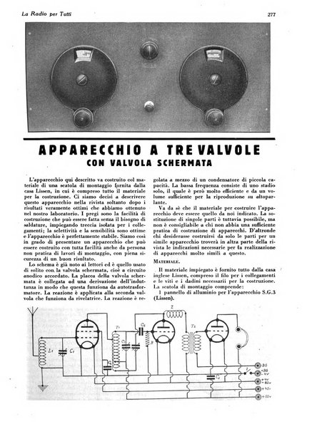 La radio per tutti rivista quindicinale di volgarizzazione radiotecnica, redatta e illustrata per esser compresa da tutti