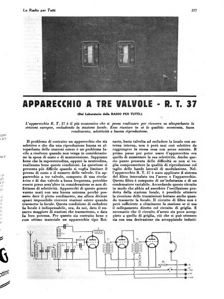 La radio per tutti rivista quindicinale di volgarizzazione radiotecnica, redatta e illustrata per esser compresa da tutti