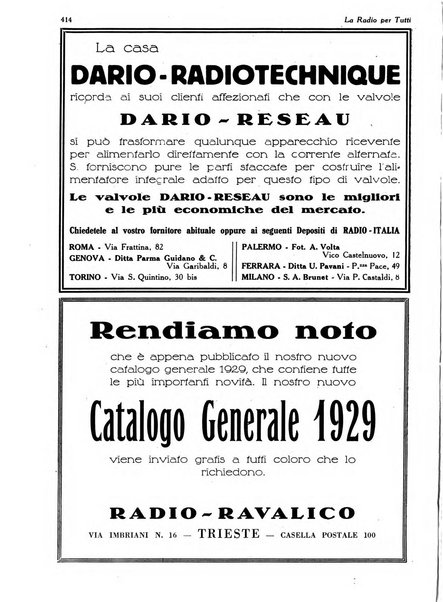 La radio per tutti rivista quindicinale di volgarizzazione radiotecnica, redatta e illustrata per esser compresa da tutti