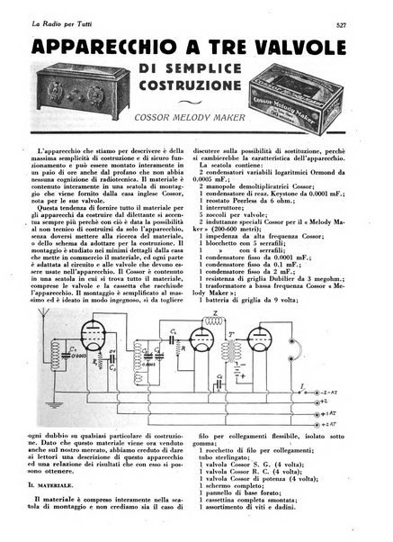 La radio per tutti rivista quindicinale di volgarizzazione radiotecnica, redatta e illustrata per esser compresa da tutti