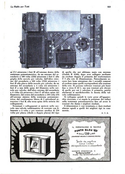 La radio per tutti rivista quindicinale di volgarizzazione radiotecnica, redatta e illustrata per esser compresa da tutti