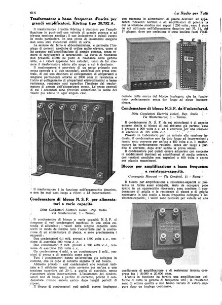 La radio per tutti rivista quindicinale di volgarizzazione radiotecnica, redatta e illustrata per esser compresa da tutti