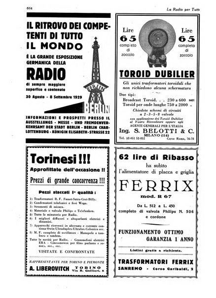 La radio per tutti rivista quindicinale di volgarizzazione radiotecnica, redatta e illustrata per esser compresa da tutti